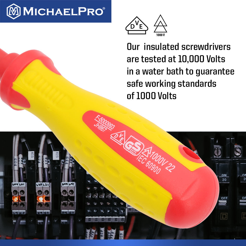 MICHAELPRO MP002032 5,5 X 125MM GESCHLOSSENER KOPF VDE INSULIERTER ELEKTRIZINER