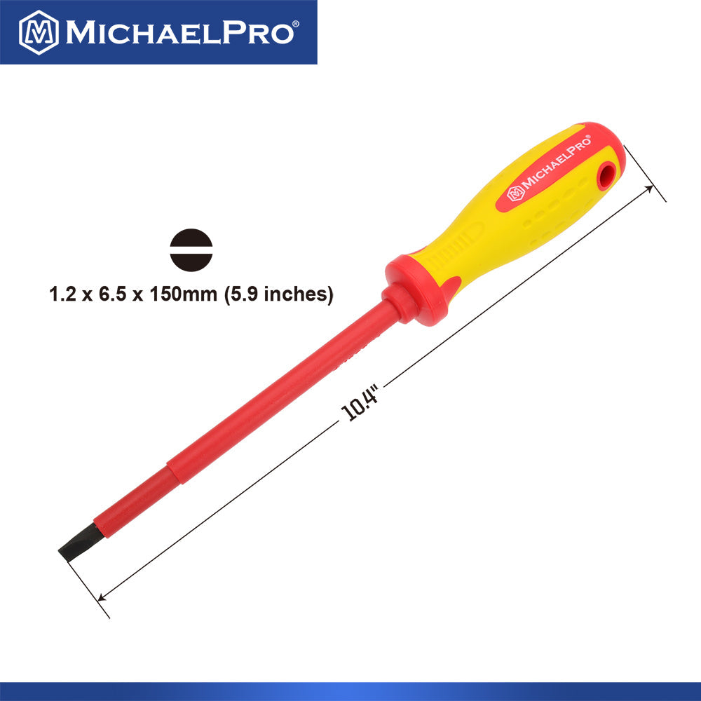 MICHAELPRO MP002033 6,5 X 150MM SCHLUSSKOPF VDE INSULIERTE ELEKTRIZIANEN