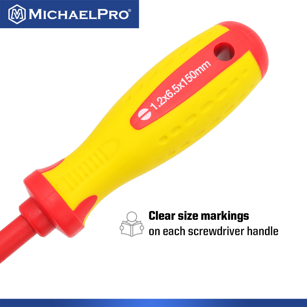 MICHAELPRO MP002033 6,5 X 150MM SCHLUSSKOPF VDE INSULIERTE ELEKTRIZIANEN