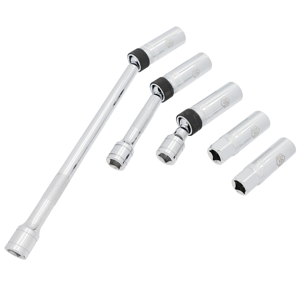 MICHAELPRO MP005043 5-PIECE 3/8-Zoll MAGNETISCHER SCHWELLENSCHWELLPFLICHZLAUF MIT BAUTRAUBE