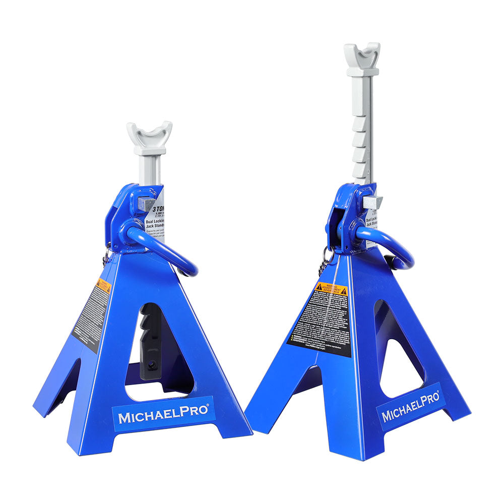 MichaelPro MP017001 Heavy Duty Jack Stand – 3 Tonnen in Paar mit Doppel-Pins-Design