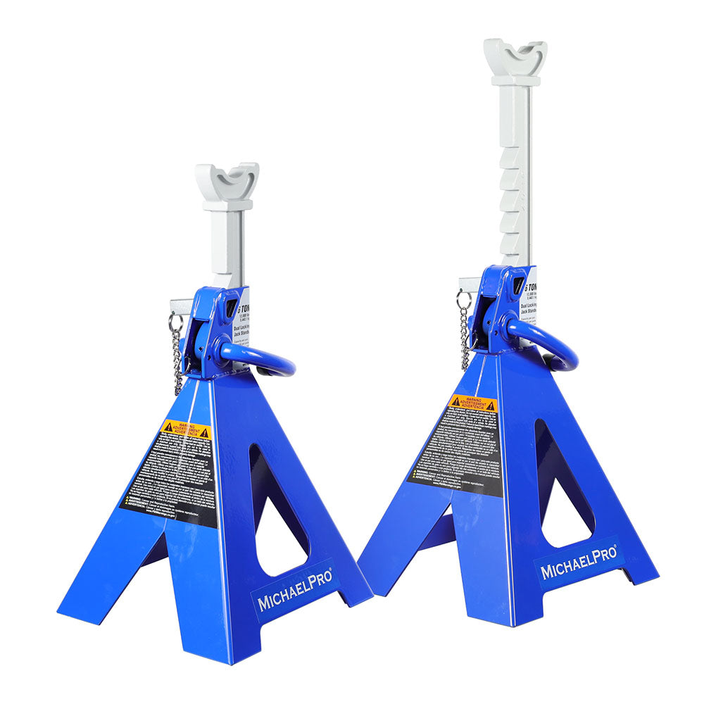 MichaelPro MP017002 Heavy Duty Jack Stand – 6 Tonnen in Paar mit Doppel-Pins-Design