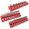 MichaelPro 3-PC SAE Magnet Socket Organizer - 1/4-Zoll, 3/8-Zoll & 1/2-Zoll Drive