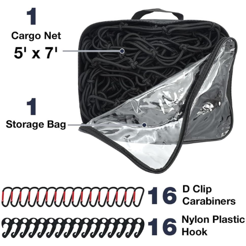 Pro-Lift 5' x 7' Cargo / Truck Bed Net für SUV, Jeep, Chevy Silverado