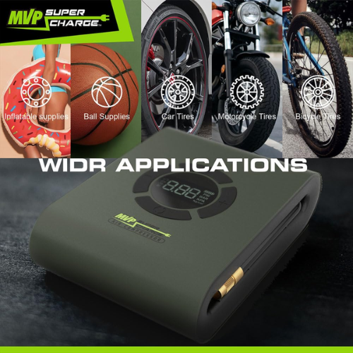 MVPSupercharge Reifenfüller Luftkompressor - wiederaufladbares Li-Ion 10000 mAh