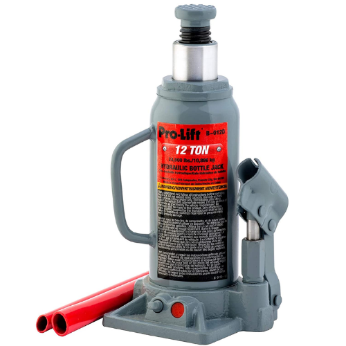 Pro-Lift B-012D Graue Hydraulikflasche Jacke - 12 Tonnen Kapazität