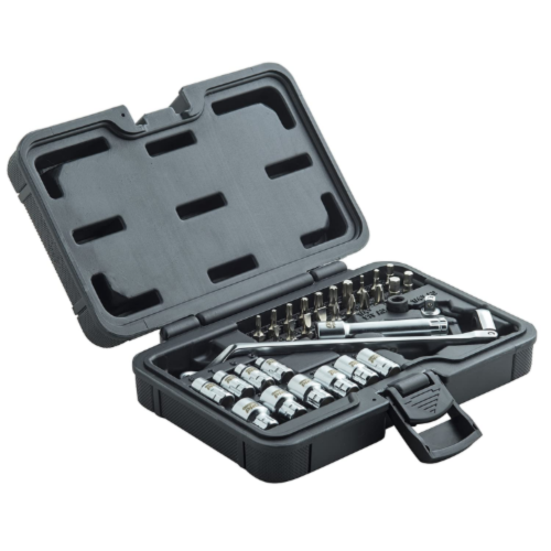 Omega Pro Go-Through Socket Set - 34 PCs 1/2' Dr mit flexibler Ratchet