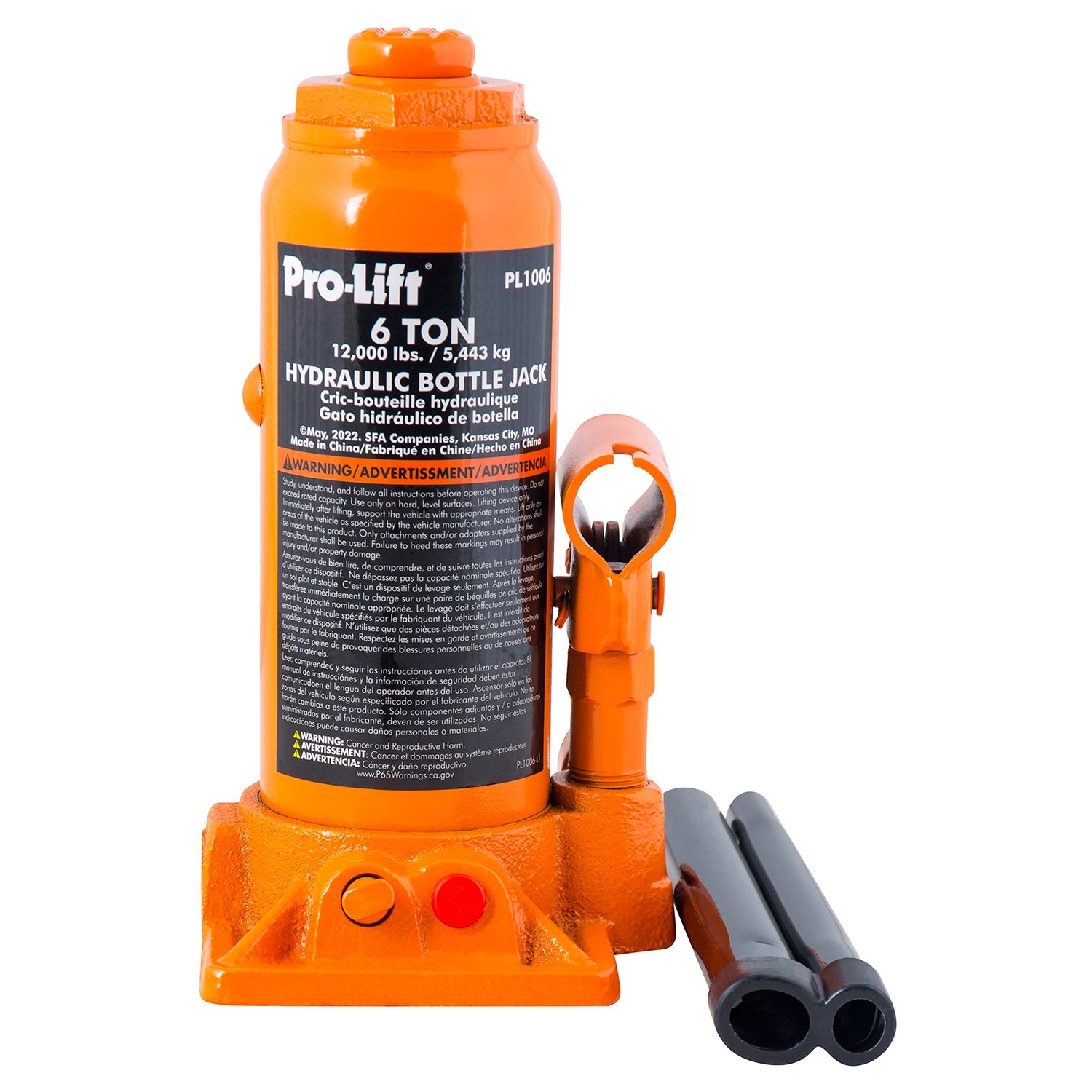 Pro-Lift PL1006 Hydraulikflasche Jacke - 6 Tonnen Kapazität