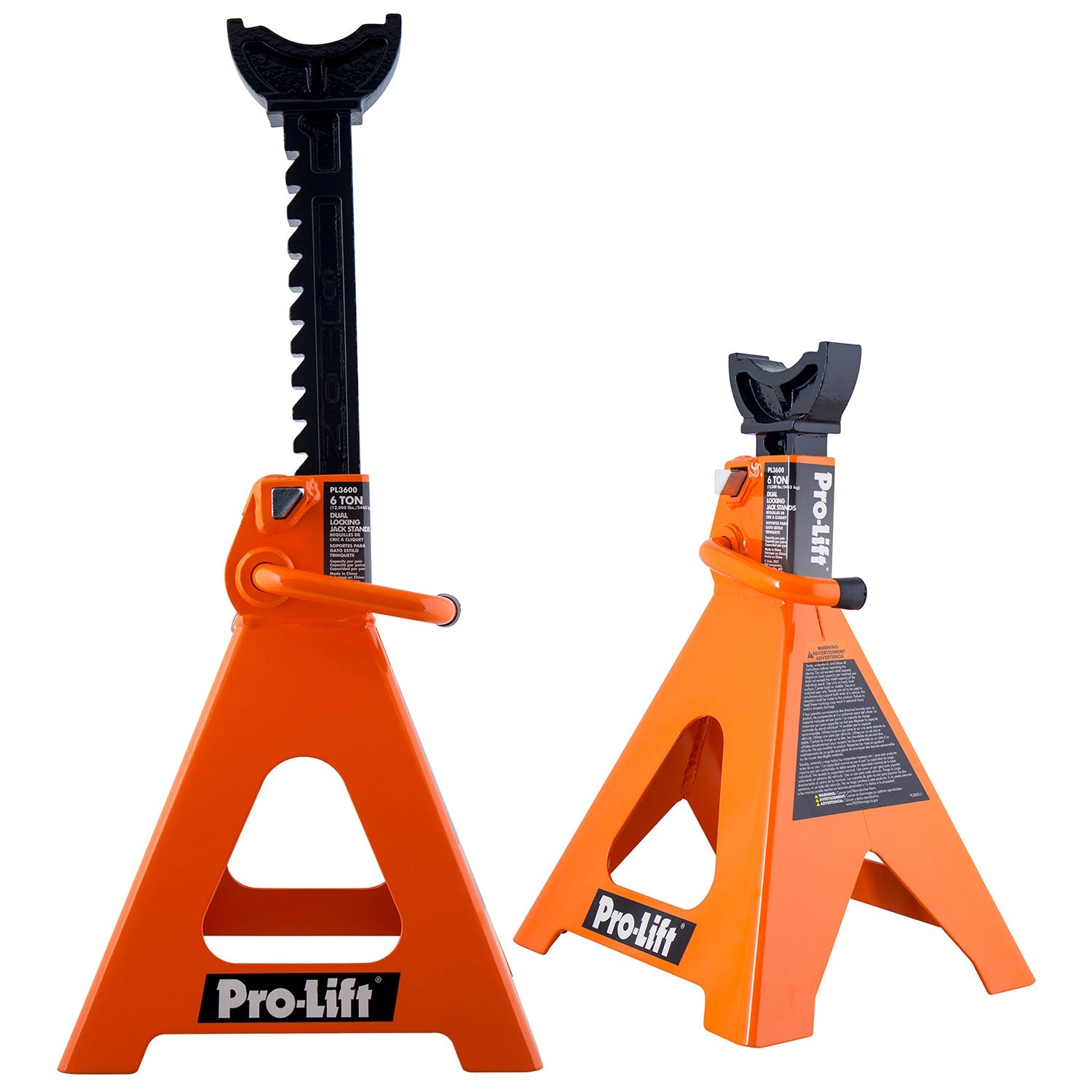 Pro-Lift Heavy Duty 6 Tonnen Jack Stands Pair - Doppelverriegelungsstifte