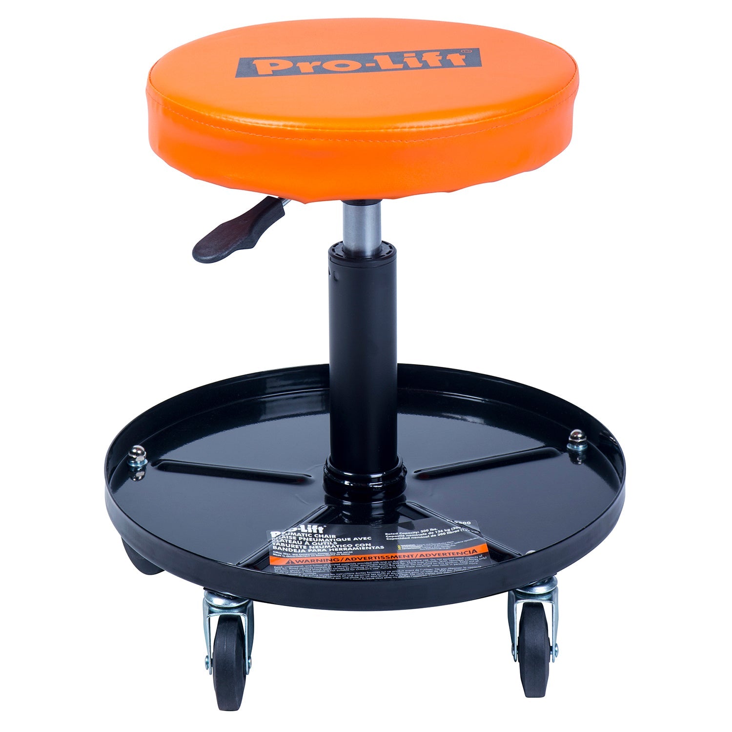 Pro-Lift Pneumatischer Stuhl mit Dual Tool Tray - 136,08 kg. Kapazität