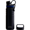 GrandTies 68 g Sport-Wasserflasche aus rostfreiem Stahl - Midnight Schwarz