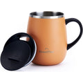 Grandties 16-oz isolierte Kaffeetasse mit Griff - Karotte