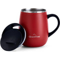 Grandties 16-oz isolierte Kaffeetasse mit Griff - Cranberry
